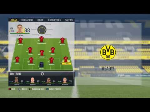FIFA 17 Bayern Munich Starting Line Up - Official Player Ratings and Faces!