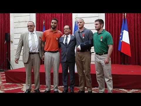 France awards Legion of Honour to men who disarmed train gunman