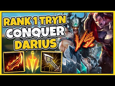#1 TRYNDAMERE WORLD EASILY STOMP EVERY DARIUS MATCH UP (TOP LANE GUIDE) - League of Legends
