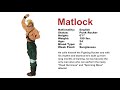 Fighter S History Matlok Profile