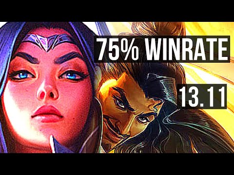 IRELIA vs AKSHAN (MID) | 75% winrate, 7 solo kills | KR Master | 13.11