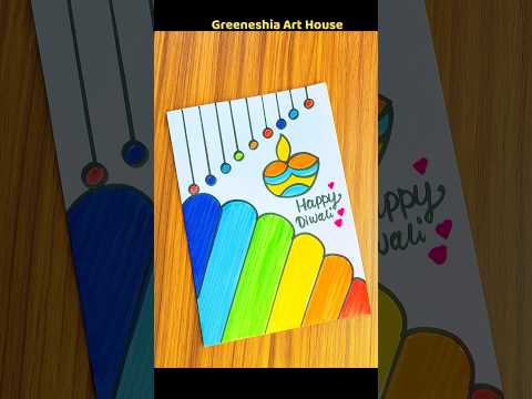 Beautiful Diwali Card 🪔 | Happy Diwali 2025 #shorts  #youtubeshorts #diy #FestiveWithShorts