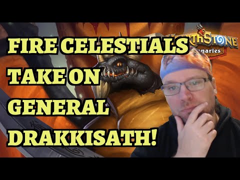 Fire Celestials take on Drakkisath and Acolyte of N'Zoth - Mythic Boss Rush Hearthstone Mercenaries
