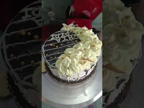 strawberry chocolate cake chocolatey outside strawberies inside..