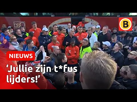 Supporters PSV WOEDEND op spelers en trainer | Omroep Brabant