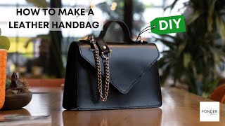 How To Make A Leather Bag (Leather Craft Tutorial / Leather Pattern)