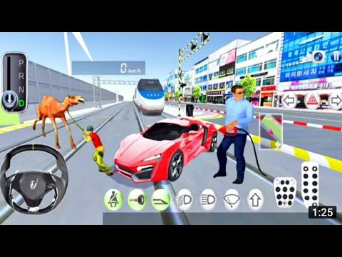 3D Driving Class - Bullet Train Vs police Car - Android IOS Gameplay