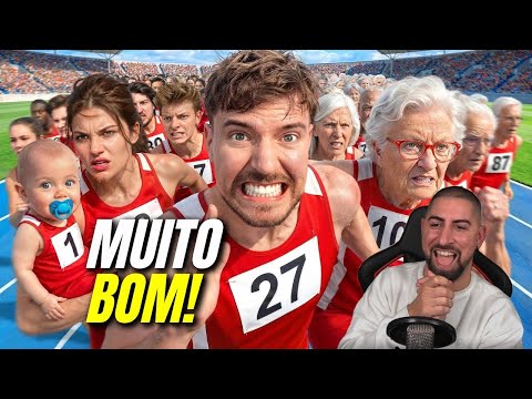 Possessive man reacts to MR BEAST - People aged 1 to 100 fight for $250,000!