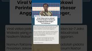 GEGER Video Lama Jokowi Perintah Nadiem Makarim Perbesar Anggaran Viral Lagi, Ternyata Ini Faktanya