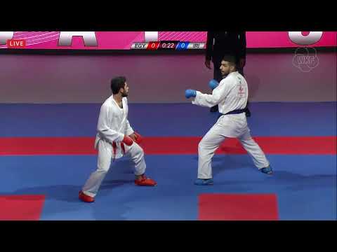 Karate 1 Rabat 2019. Bronze Medal Match: Saleh Abazari (IRA) vs. Tarek Taha (EGY)