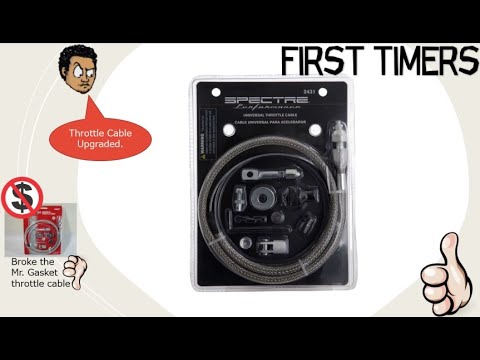 Comparing Mr. Gasket and Spectre universal throttle body cables