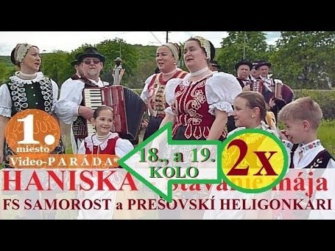 Stavanie mája v Haniske - ĽH Samorost a Prešovskí heligonkári - 1. máj 2016