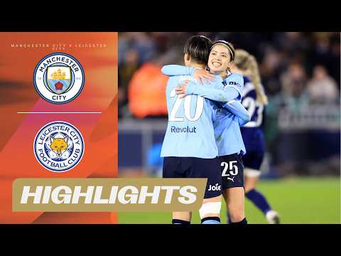 Manchester City Put On A Show! | Manchester City v Leicester City Highlights | Barclays WSL 25/26