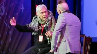 John Cale discusses the Velvet Underground with John Robb at the Rockaway Beach festival in Feb 2020