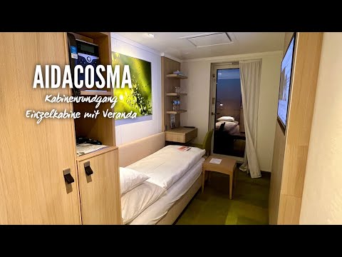 AIDAcosma Einzelkabine mit Veranda 9321 - Rundgang