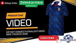Dětský domácí fotbalový dres Nike Francie 2026 modrý