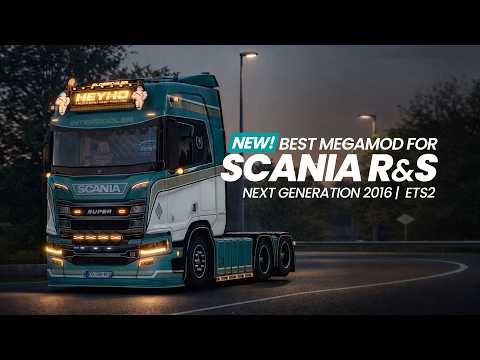 The ONLY Scania R&S MEGAMOD You Need for ETS2 1.58! (NEW MDT Custom Parts)
