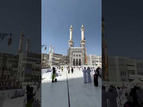 Kaaba entrance view from Makkah Clock Tower. A sight of pure grace. #makkah #kaaba #clocktower #fyp