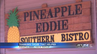 Pineapple Eddie thanks community for support with dinner