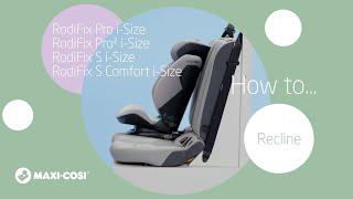 How to recline