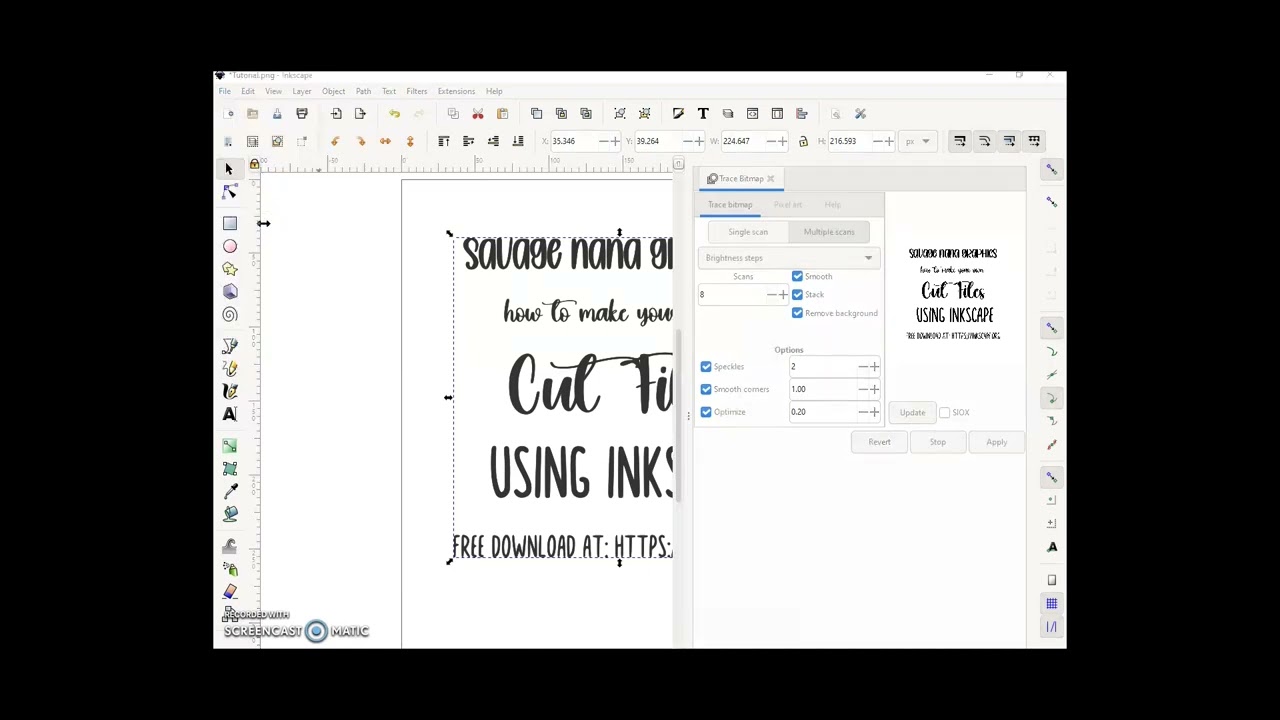 Create Your Own Cut Files Using Inkscape