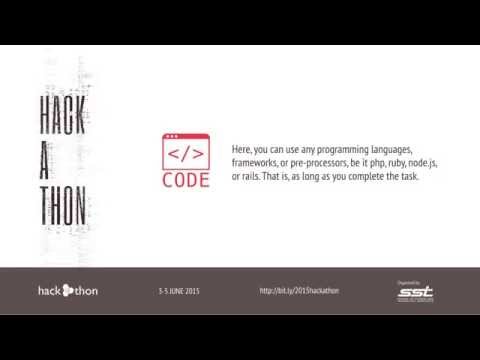 2015 Hackathon@SST Promo