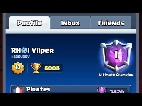 Hog Valk Execnado Control 🏆 8000 Viiper Clash Royale