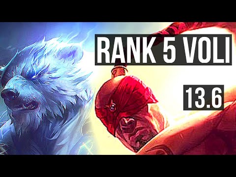 VOLIBEAR vs LEE SIN (JNG) | 6/2/35, Rank 5 Voli | KR Challenger | 13.6