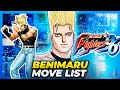 BENIMARU NIKAIDO MOVE LIST The King Of Fighters 96 KOF96