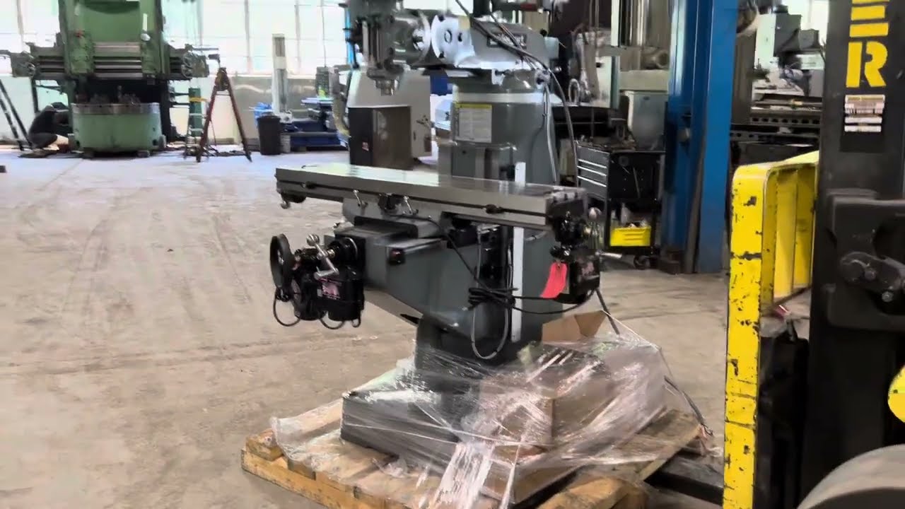 NEW- 2 HP BRIDGEPORT HARDINGE Series I Mill, DRO, 3 Axis power feeds, KURT Power draw bar