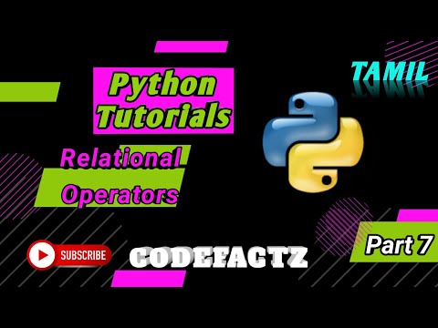 7 Relational Operators In Python Programming Python Tutorials Tamil