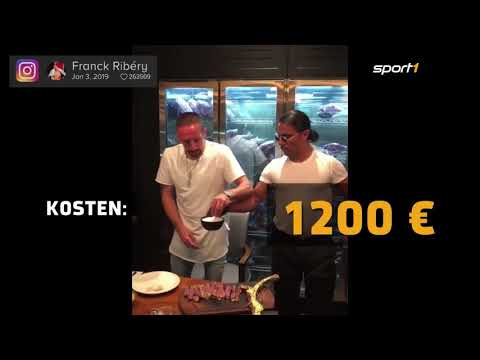 Gold Steak für 1200 Euro Franck Ribery vom FC Bayern zu Gast
