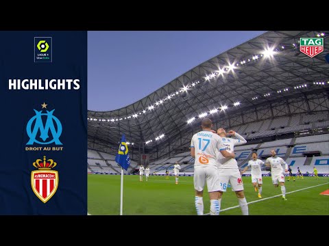 OLYMPIQUE DE MARSEILLE - AS MONACO (2 - 1) - Highlights - (OM - ASM) / 2020-2021