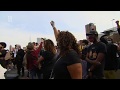 Eén minuut stilte tijdens demonstratie bij Erasmusbrug: 'Voor iedereen die strijdt'