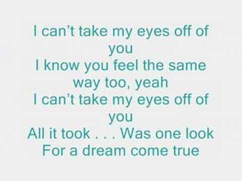 High School Musical- I Can't Take My Eyes Off Of You, LYRICS