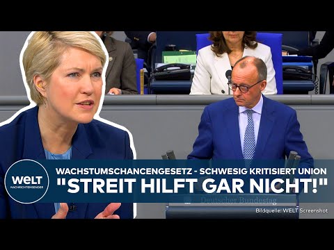 DEUTSCHLAND: Wachstumschancengesetz - Schwesig kritisiert Union "Streit hilft gar nicht!"