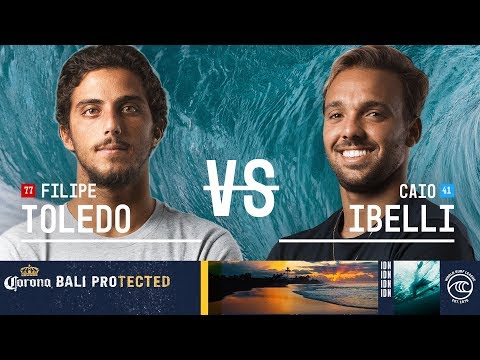 Filipe Toledo vs. Caio Ibelli - Round of 32, Heat 9 - Corona Bali Protected 2019