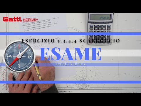 5.3.4-4 SCARROCCIO - ESAME PATENTE NAUTICA 2024 OLTRE LE 12 MIGLIA. NUOVO ESERCIZIO DI CARTEGGIO.