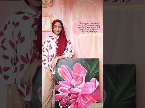 Blooming Serenity #art #acrylicpainting #artist #flowers