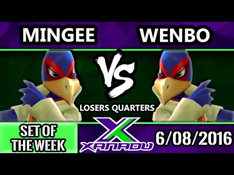 S@X 160 - Mingee (Falco) Vs. Wenbo (Captain Falcon, Falco) SSBM Losers Quarters - Smash Melee