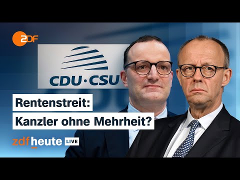Rentenstreit: Probeabstimmung in der Unionsfraktion  |  Analyse bei ZDfheute live