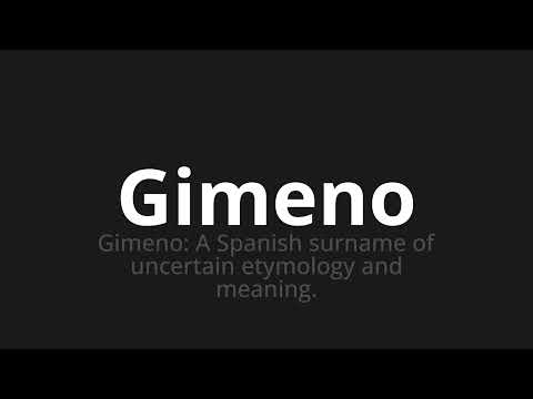 How to pronounce Gimeno