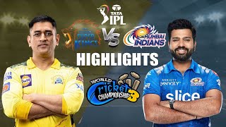 IPL Match-59 Chennai super kings vs Mumbai indians CSK vs MI highlights wcc3 gameplay.