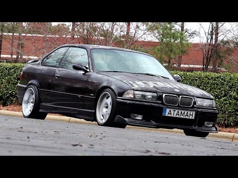 BMW M3 E36 Lowered on Koni Coilovers, Eibach, Borbet Type A Wheels