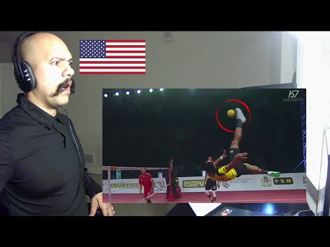 Sepak Takraw reaction | FIRST TIME REACTION | American watches Sepak Takraw for first time