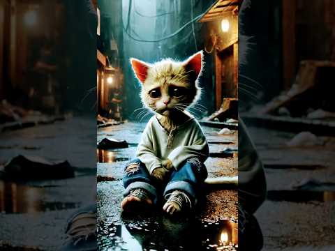 El gatito lo botan de la casa y se supera #gatoschistosos #gatitos #gatos