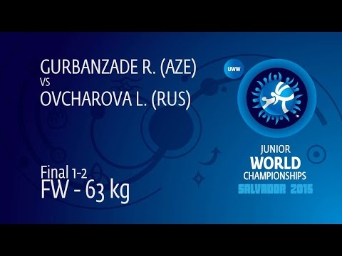 GOLD FW - 63 kg: L. OVCHAROVA (RUS) df. R. GURBANZADE (AZE) by TF, 10-0