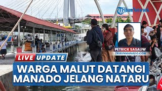 Manado Dipadati Warga Maluku Utara Jelang Natal dan Tahun Baru, Aktivitas Belanja Meningkat