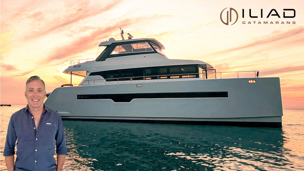 Iliad 62 Power Catamaran "Ginger" Boat Walkthrough