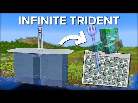 Shulkercraft - Minecraft Trident & Drowned Farm - 33+ Trident Per Hour